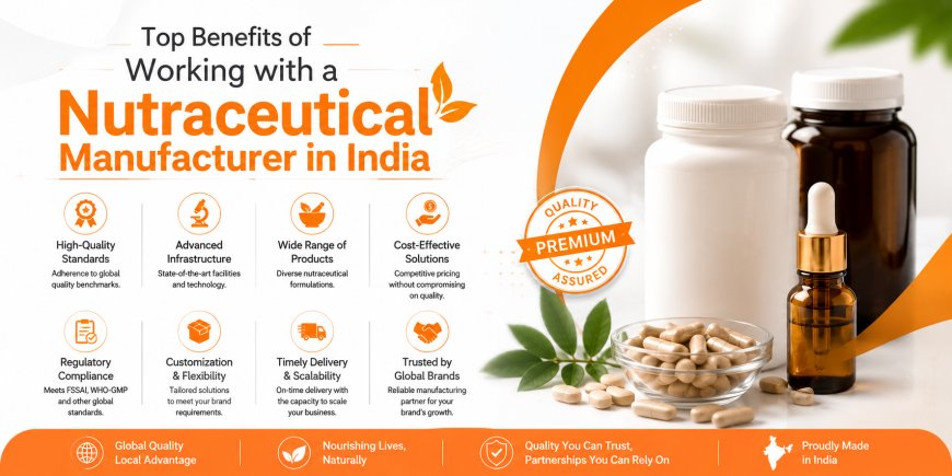 Why Choose a Nutraceutical Manufacturer in India for Quality Health Products?