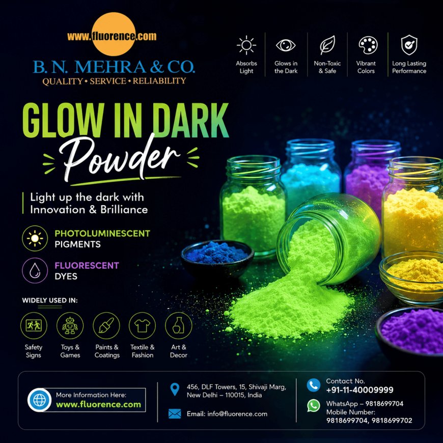 Glow in Dark Powder for Property and Building Applications
