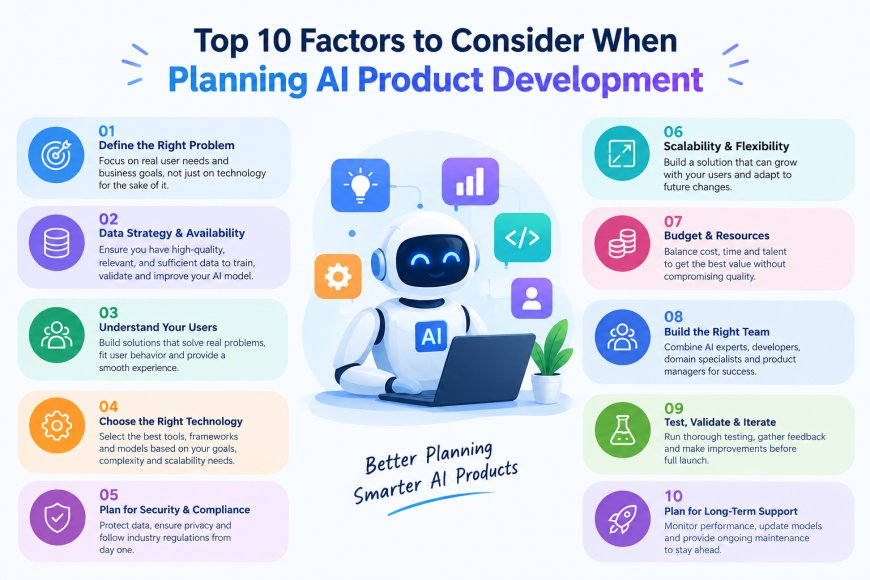 Top 10 Factors to Consider When Planning AI Product Development