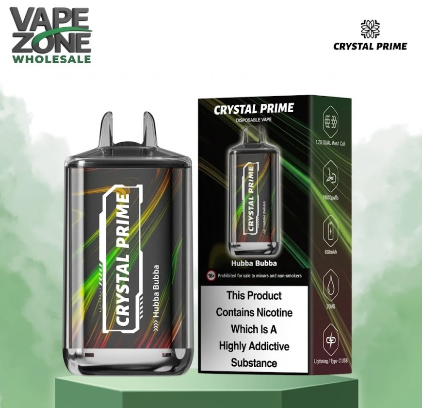Crystal Prime Deluxe 18000 Puffs Disposable Vape – Bulk Wholesale | VapeZoneWholesale
