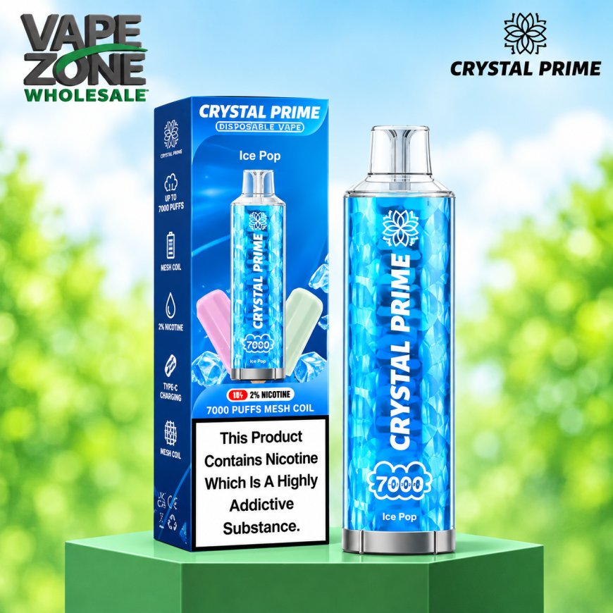 Crystal Prime 7000 Puffs Disposable Vape – Bulk Wholesale | VapeZoneWholesale