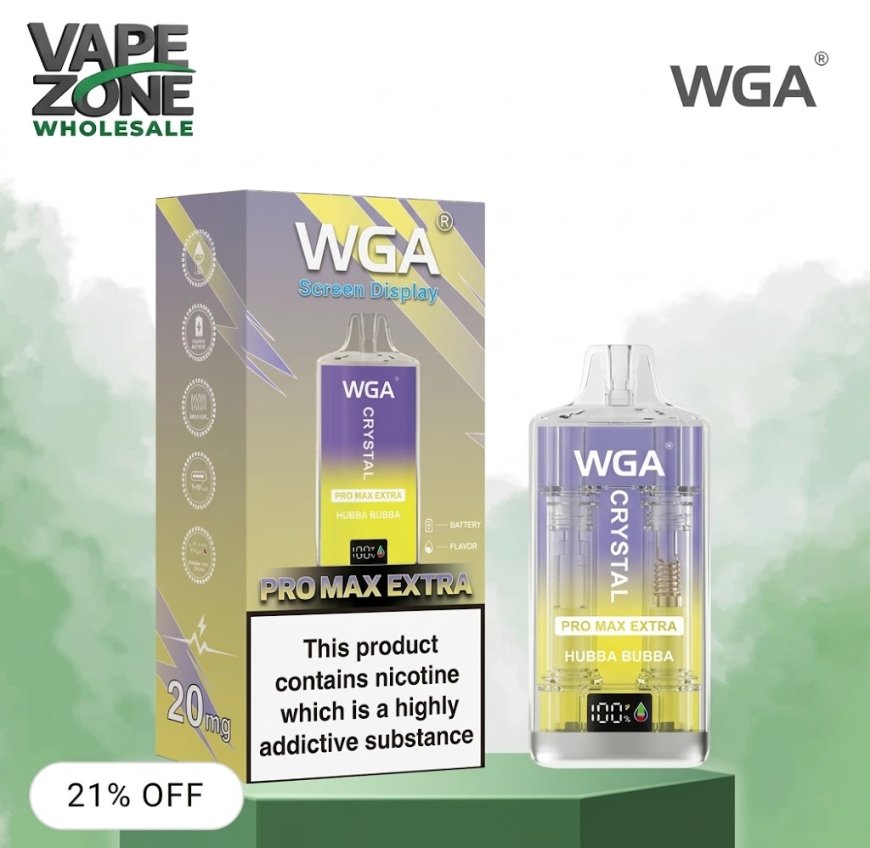 WGA Crystal Pro Max Extra 1500 Puffs Vape – Bulk Wholesale | VapeZoneWholesale