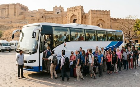 Why Is a 45 Seater Bus Hire in Jaipur the Smartest Choice for Large Group Bus Rental in Jaipur?
