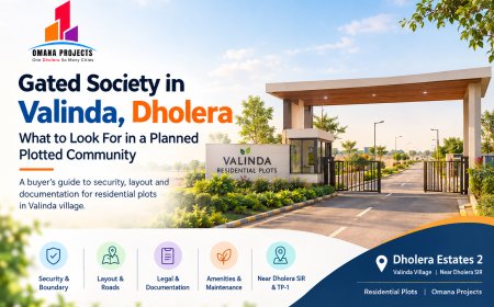 Gated Society in Valinda, Dholera: What to Look For in a Planned Plotted Community