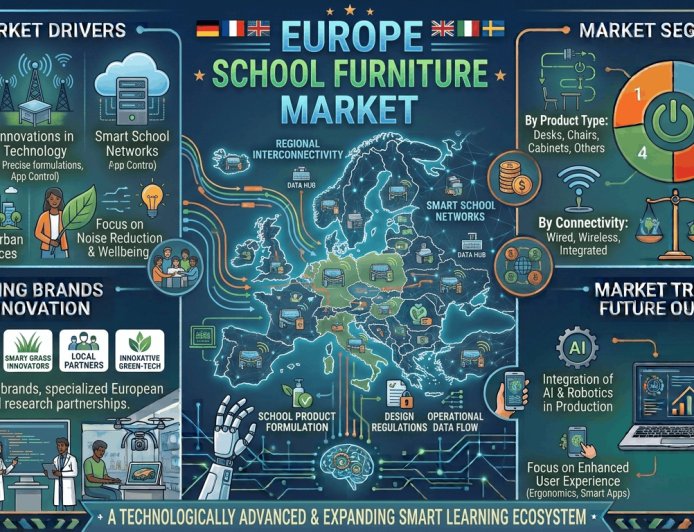 Europe School Furniture Market Projected to Reach USD 2,655.2 Million by 2034
