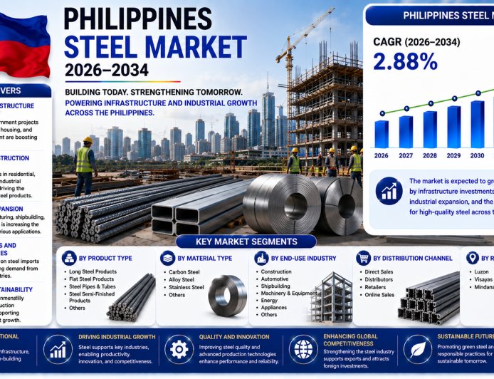 Philippines Steel Market Size, Share, Growth & Analysis Report 2026-2034