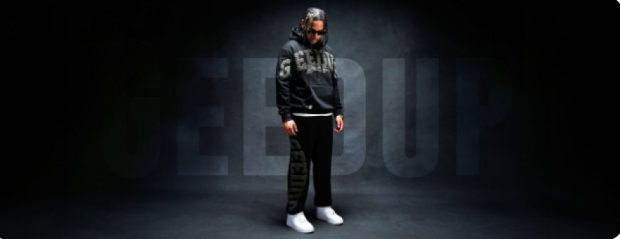 Geedup Hoodie Grey and Geedup Slides: Effortless Everyday Streetwear