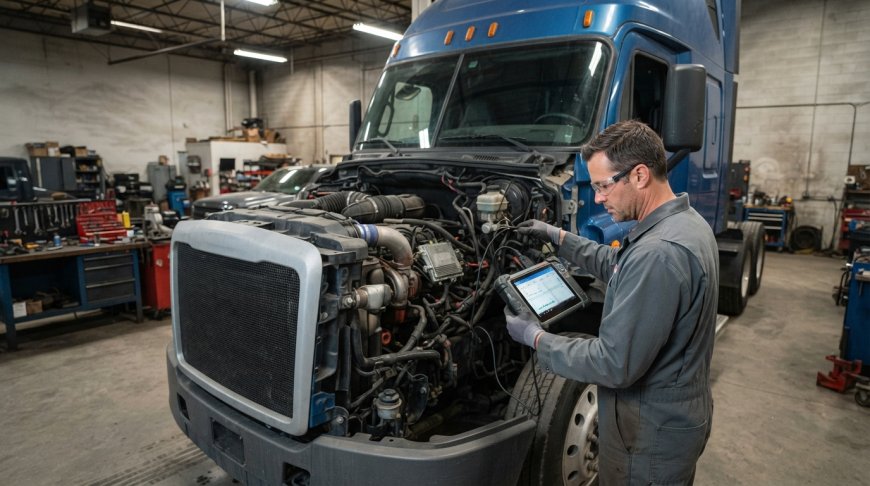 Auto Engine Diagnostic Finding Hidden Truck Engine Faults