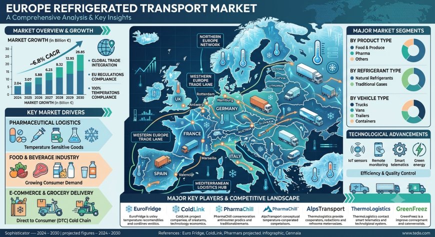 Europe Refrigerated Transport Market Projected to Reach USD 7,108.8 Million by 2034