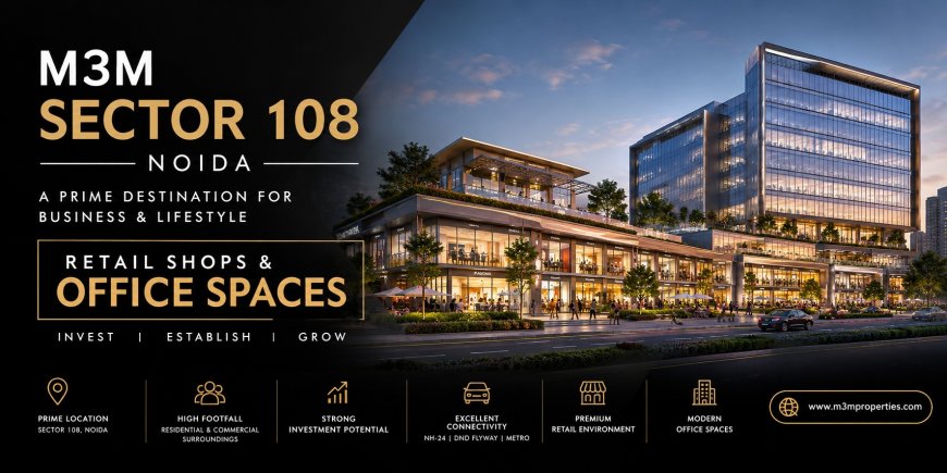 Why Is M3M Sector 108 Noida a Promising Commercial Property Investment?