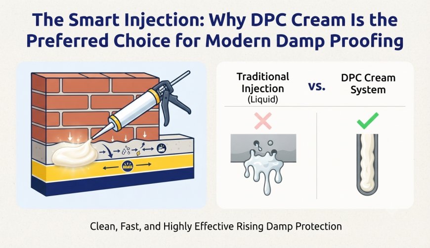 The Smart Injection: Why DPC Cream Is the Preferred Choice for Modern Damp Proofing