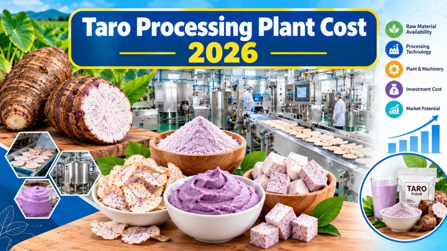 Taro Processing Plant Setup Cost 2026: Business Plan, CapEx, OpEx, Investment & Feasibility Study