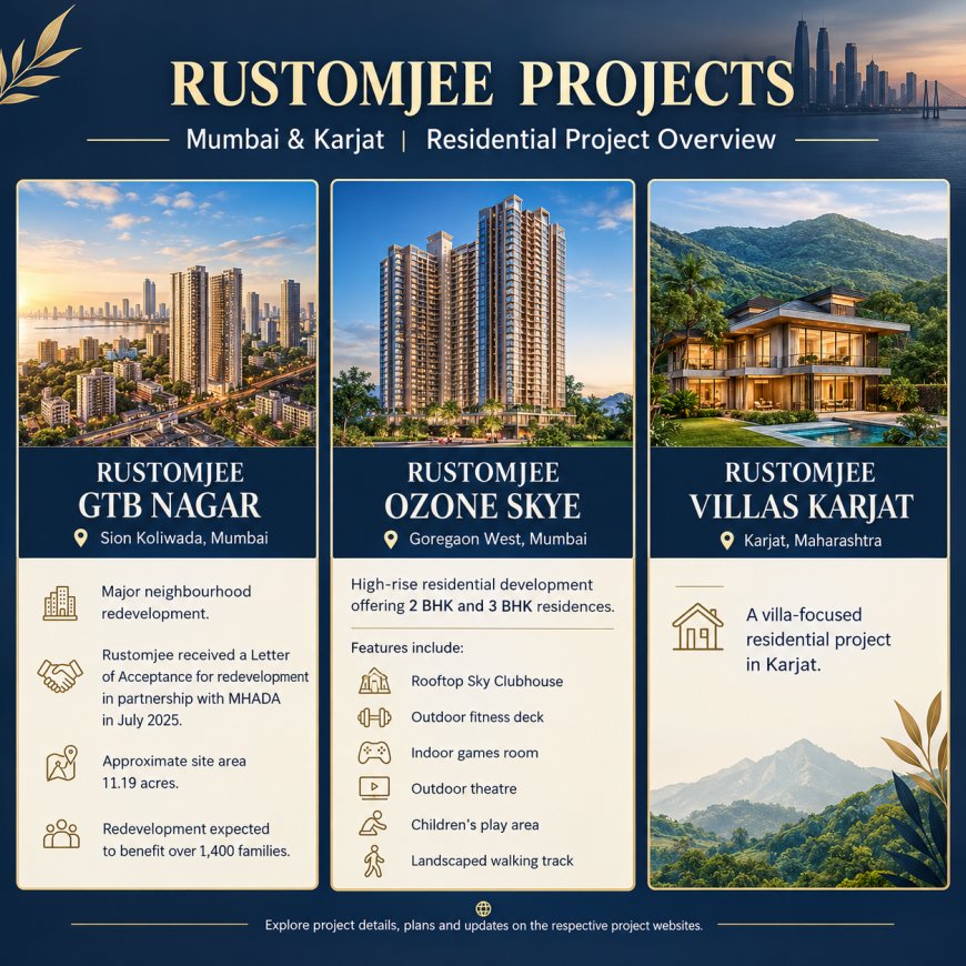 Rustomjee Projects for Homebuyers: Urban Residences and Villas