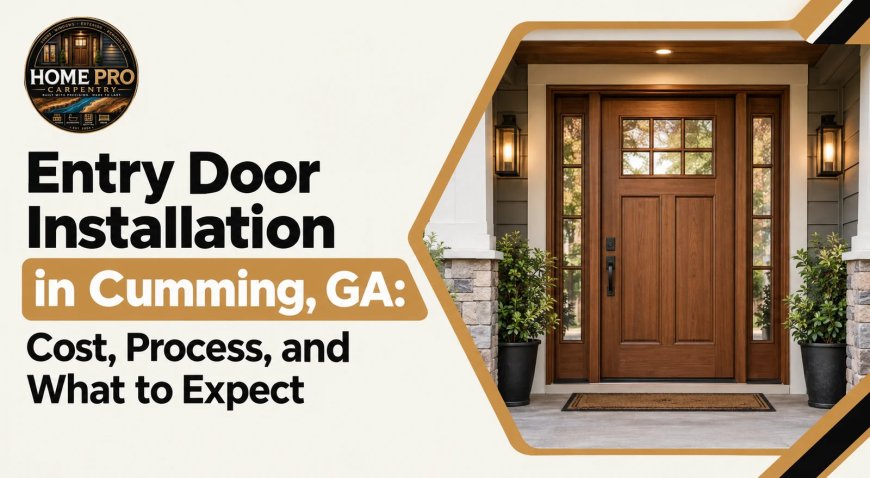 Entry Door Installation Cumming GA: Upgrade Your Home with Home Pro Carpentry
