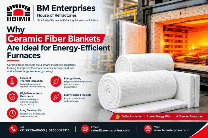 Why Ceramic Fiber Blankets Are Ideal for Energy-Efficient Furnaces
