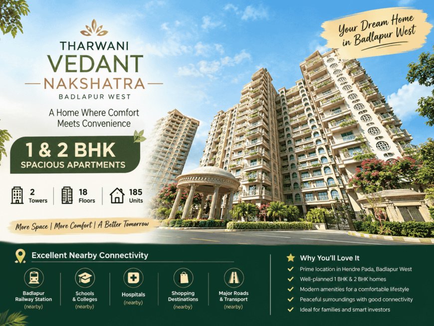 Tharwani Vedant Nakshatra Badlapur West | Flats