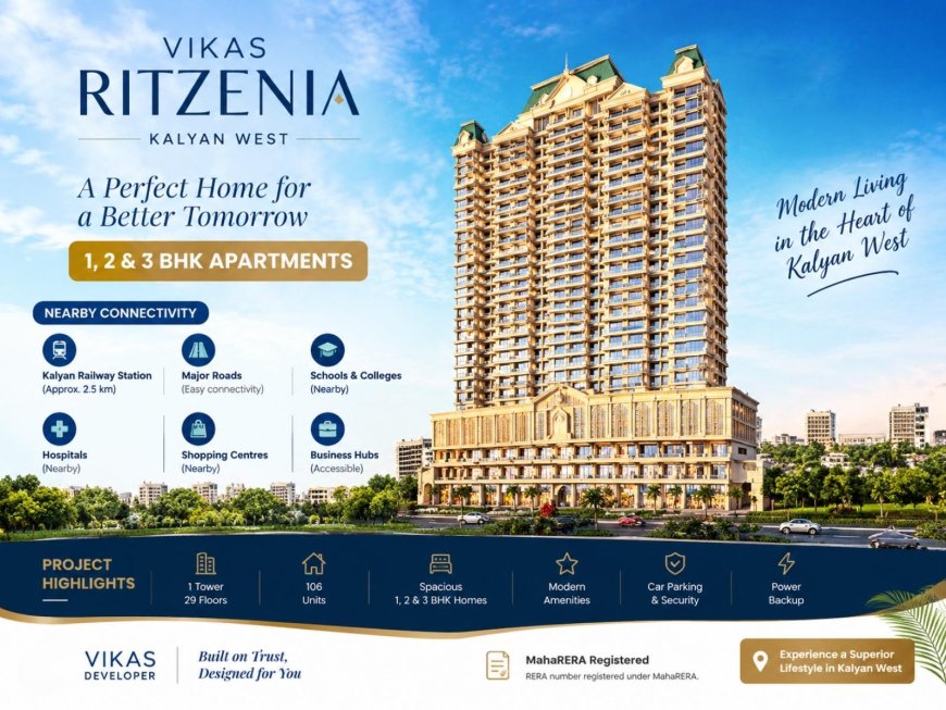 Vikas Ritzenia Kalyan | 1, 2 & 3 BHK Apartments