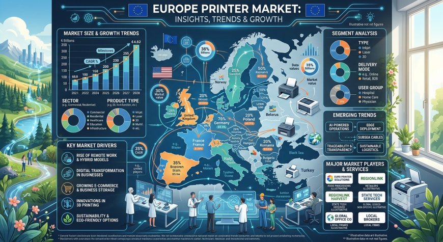 Europe Printer Market Projected to Reach USD 19.6 Billion by 2034