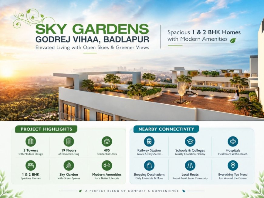 create unique title Godrej Vihaa Badlapur East – 1 & 2 BHK Flats in Badlapur Eas