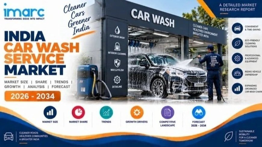 India Car Wash Service Market Size, Emerging Trends and Analysis Report 2026-2034