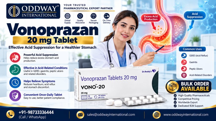 Explore Vonoprazan 20 mg Tablet Pricing for Germany - Oddway